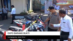 Video: Polres Tulungagung Gelar Expo Barang Bukti