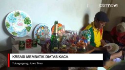 Video: Kreasi Membatik Diatas Kaca