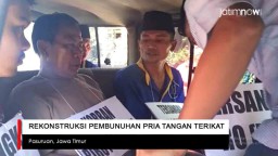 Video: Rekonstruksi Pembunuhan Pria dengan Tangan Terikat