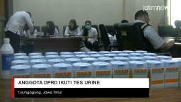 Video: Anggota DPRD Tulungagung Ikuti Tes Urine
