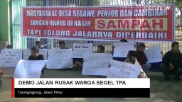 Video: Demo Jalan Rusak, Warga Segel TPA