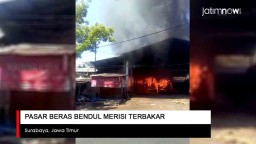 Video: Pasar Beras Bendul Merisi Terbakar