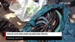 Video: Polisi Sita Ratusan Sajam dan Pistol di Pilkades Sampang
