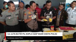 Video: Polisi Sita 3,4 Juta Pil Koplo Siap Edar