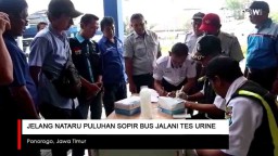 Video: Jelang Natal dan Tahun Baru Sopir Bus Jalani Tes Urine
