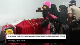 Video: Suasana Haru Pemakaman Siswa Brimob Tersambar Petir