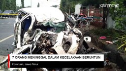 Video: 7 Orang Meninggal dalam Kecelakaan Beruntun di Pasuruan
