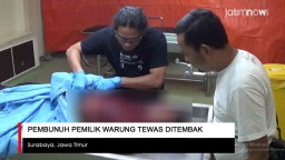 Video: Pembunuh Pemilik Warung di Surabaya Tewas Ditembak
