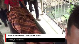 Video: Kurir Narkoba di Surabaya Ditembak Mati