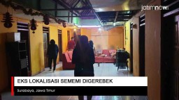 Video: Polisi Gerebek Eks Lokalisasi Sememi Surabaya