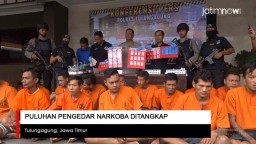 Video: Puluhan Pengedar Narkoba Ditangkap