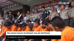 Video: Polres Tulungagung Ungkap Belasan Kasus dalam Sepekan