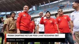 Video: Risma Dampingi Ketum PSSI Lihat Kesiapan GBT