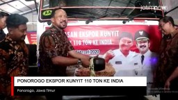 Video: Ponorogo Ekspor 100 Ton Kunyit ke India