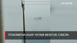 Video: Fenomena Asap Hitam Bentuk Cincin Melayang di Atas Persawahan