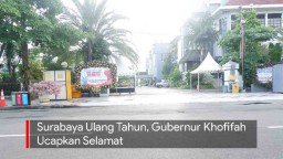Video: Gubernur Khofifah Beri Ucapan Selamat Untuk Hari Jadi Surabaya