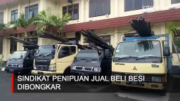 Video: Sindikat Penipuan Jual Beli Besi Dibongkar