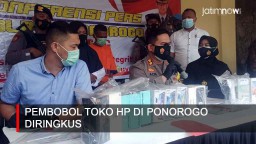Video: Pembobol Toko Handphone di Ponorogo Diringkus