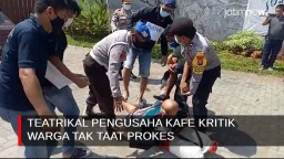 Video: Gelar Teatrikal, Pengusaha Cafe Kritik Warga Tak Taat Prokes