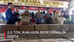 Video: 2,5 Ton Ikan Asin Berformalin Disita
