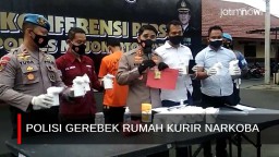 Video: Polisi Gerebek Rumah Kurir Narkoba