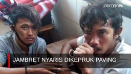 Video: Jambret Nyaris Dikepruk Paving