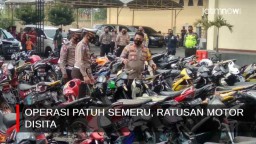 Video: Operasi Patuh Semeru di Mojokerto, Ratusan Motor Disita