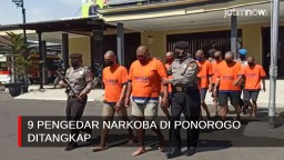 Video: 9 Pengedar Narkoba di Ponorogo Ditangkap