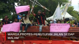 Video: Warga Protes Penutupan Jalan Sedap Malam