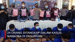 Video: 24 Orang Ditangkap dalam Kasus Narkoba di Pasuruan