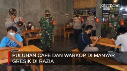 Video: Puluhan Cafe dan Warkop di Manyar Gresik Dirazia