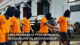 Video: Lima Pembunuh Pria Berkaos Perguruan Silat di Surabaya Ditangkap