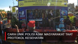 Video: Cara Unik Polisi Ajak Masyarakat Taat Protokol Kesehatan