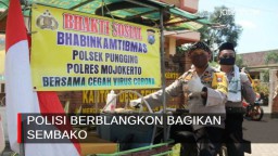 Video: Polisi Berblangkon Bagikan Sembako 