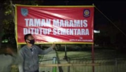 Buntut Video Mesum, Taman Maramis Kota Probolinggo Ditutup