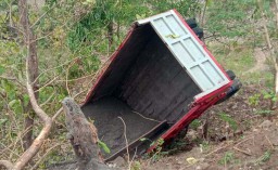 Truk Terperosok dalam Jurang di Madiun, 9 Orang Terluka