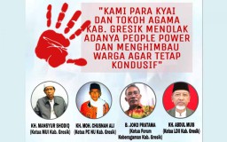Tokoh Agama dan Masyarakat Gresik Bersatu Tolak People Power