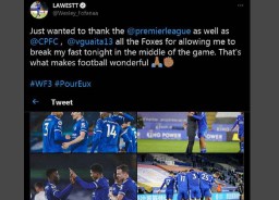 Laga Dijeda agar Pemain Muslim Leicester Berbuka, Wesley Fofana: Terima Kasih