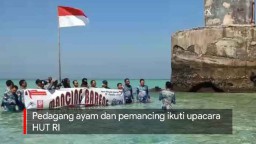 Video: Pedagang Ayam dan Pemancing Gelar Upacara HUT ke-75 RI