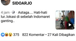 Viral Video Pria Onani Diduga di Tepi Jalan Sidoarjo