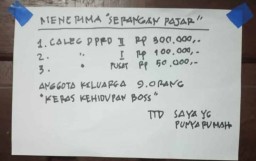 Viral Foto Tarif Keluarga Siap Menerima 'Serangan Fajar'