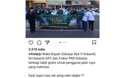 Bagi-bagi Takjil yang Diikutinya Viral, Wakil Bupati Sidoarjo Minta Maaf