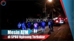 Video: Mesin ATM di SPBU Ngesong Terbakar