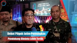 Video: Debat Pilgub Jatim Pamungkas, Pendukung Diminta Lebih Tertib