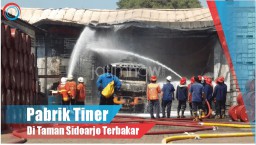 Video: Pabrik Tiner di Taman Sidoarjo Terbakar