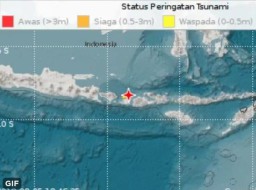 BMKG Sebut Lombok Sudah Berstatus Waspada Tsunami