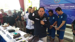 Ringkus Sindikat Pengedar Jaringan Lapas, BNNP Jatim Sita 1,1 Kg Sabu