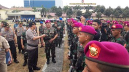 Amankan Pileg dan Pilpres, Polda Jatim Gelar Apel Pasukan Gabungan