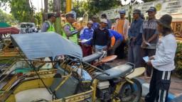 Belasan Bentor Terjaring Operasi di Probolinggo