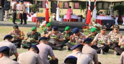 Jelang Operasi Mantab Brata, Polda Jatim dan TNI Gelar Apel Sinergitas